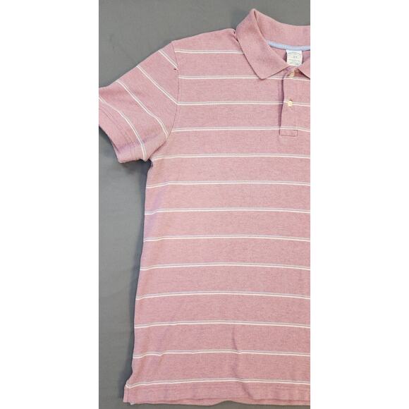 Brooks Brothers Polo Shirt Mens Slim XXL Slim Pink Striped Performance Preppy - Picture 8 of 16